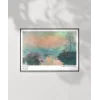 Claude Monet Lavacourtta Seine Nehrinde Gün Batımı Poster