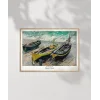 Claude Monet Üç Balıkçı Teknesi Poster