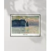 Claude Monet Uçurum, Erretat, Gün Batımı Poster