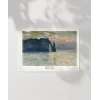 Claude Monet Uçurum, Erretat, Gün Batımı Poster