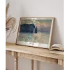 Claude Monet Uçurum, Erretat, Gün Batımı Poster