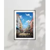 Coimbranın Renkli Sokakları Poster