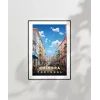 Coimbranın Renkli Sokakları Poster