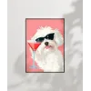 Cool Köpek ve Kokteyl Poster