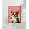 Corginin Pembe Gözlük Stili Poster
