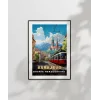 Dağların Gölgesinde Sarajevo Şehir Manzarası Poster