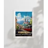 Dağların Gölgesinde Sarajevo Şehir Manzarası Poster