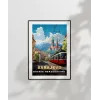 Dağların Gölgesinde Sarajevo Şehir Manzarası Poster