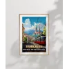Dağların Gölgesinde Sarajevo Şehir Manzarası Poster