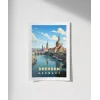 Dresden Almanya Ufuk Çizgisi Poster