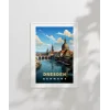 Dresden Almanya Ufuk Çizgisi Poster
