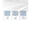 Elhamdülillah – Maşallah – Sübhanallah Mavi Desenli 3’lü Duvar Poster Seti
