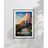 Gün Batımında Melbourne Şehir Poster