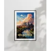 Gün Batımında Melbourne Şehir Poster