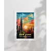 Gün Batımında New York Poster