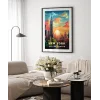 Gün Batımında New York Poster