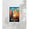 Gün Batımında New York Poster