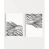 Hareket ve Akış Temalı Monokrom 2li Poster