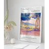 Henri-Edmond Cross Kıyı Boyunca Çamlar 2 Poster