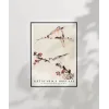 Hokusai Dallara Tünemiş Üç Kuş Poster