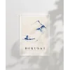 Hokusai Fuji Dağı Önünde Teknede Bir Kişi Poster