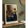 Johannes Vermeer Süt Boşaltan Kadın Poster