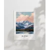 Karlarla Kaplanmış Alaska Poster