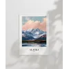 Karlarla Kaplanmış Alaska Poster