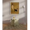 Kedi ve Kadın İllüstrasyon Poster