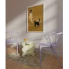 Kedi ve Kadın İllüstrasyon Poster