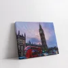 Klasik Londra Otobüsü Kanvas Tablo
