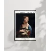 Leonardo Da Vinci Kakımlı Kadın Poster