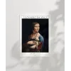 Leonardo Da Vinci Kakımlı Kadın Poster