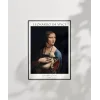 Leonardo Da Vinci Kakımlı Kadın Poster
