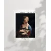 Leonardo Da Vinci Kakımlı Kadın Poster