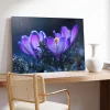 Lila Çiçekler Kanvas Tablo