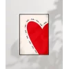 Love Yazılı Kalp Tasarımlı Poster
