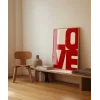 LOVE You Büyük Tipografik Poster