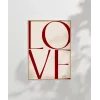 LOVE You Minimal ve Şık Tipografik Poster