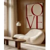 LOVE You Minimal ve Şık Tipografik Poster