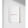 Love You More Minimal El Yazısı Poste