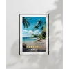 Maldives Tropik Plaj Manzarası Poster