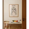 Matisse İlhamlı Kadın Yüzü Poster