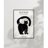 Matisse Tarzı Siyah Kedi Poster