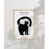 Matisse Tarzı Siyah Kedi Poster
