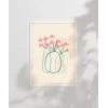 Minimal Çiçek Vurgusu Poster