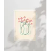 Minimal Çiçek Vurgusu Poster