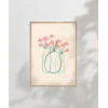 Minimal Çiçek Vurgusu Poster