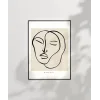 Minimalist Portre Sanat Poster