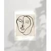 Minimalist Portre Sanat Poster